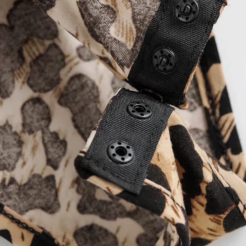 豹柄/レオパードファーボディスーツ ヒョウふぁーセクシーセットアップ ハロウィン】豹柄/レオパードファー