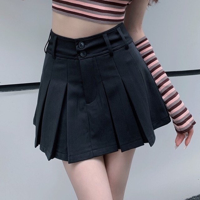 Aラインプリーツスカート NC0046【韓国レディースファッション】