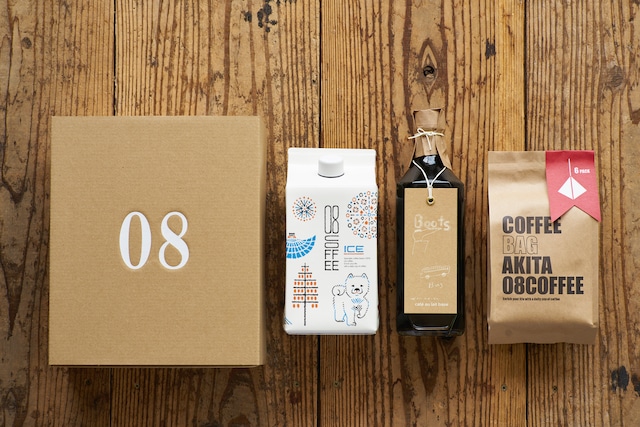 コーヒーギフト＃５《アイスコーヒー２本とカフェオレベースのセット》