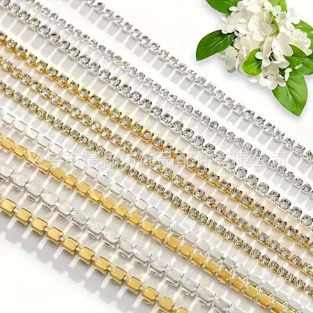 デザインを見比べて選べる 1.5mm-5mm爪鎖ドリルチェーン・アクセサリー用