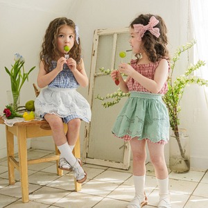 夏チェック柄キャミソールワンピース