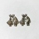 Vintage Sterling Kissing Dutch Boy & Girl Earrings