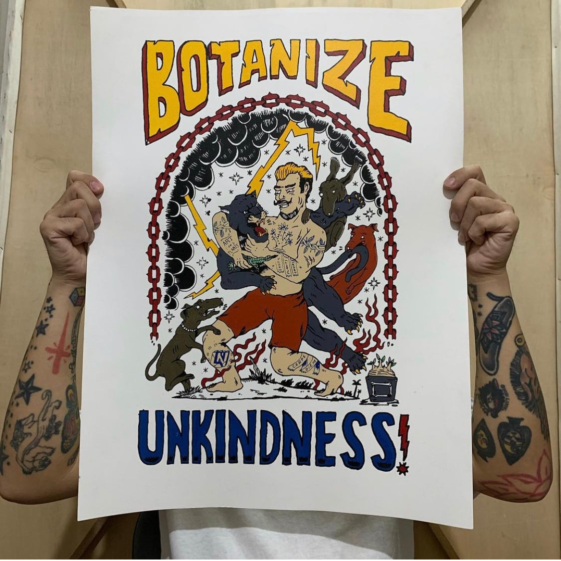 BOTANIZE ✖︎ UNKINDNESS「例の部屋AK」コラボオリジナルシルク
