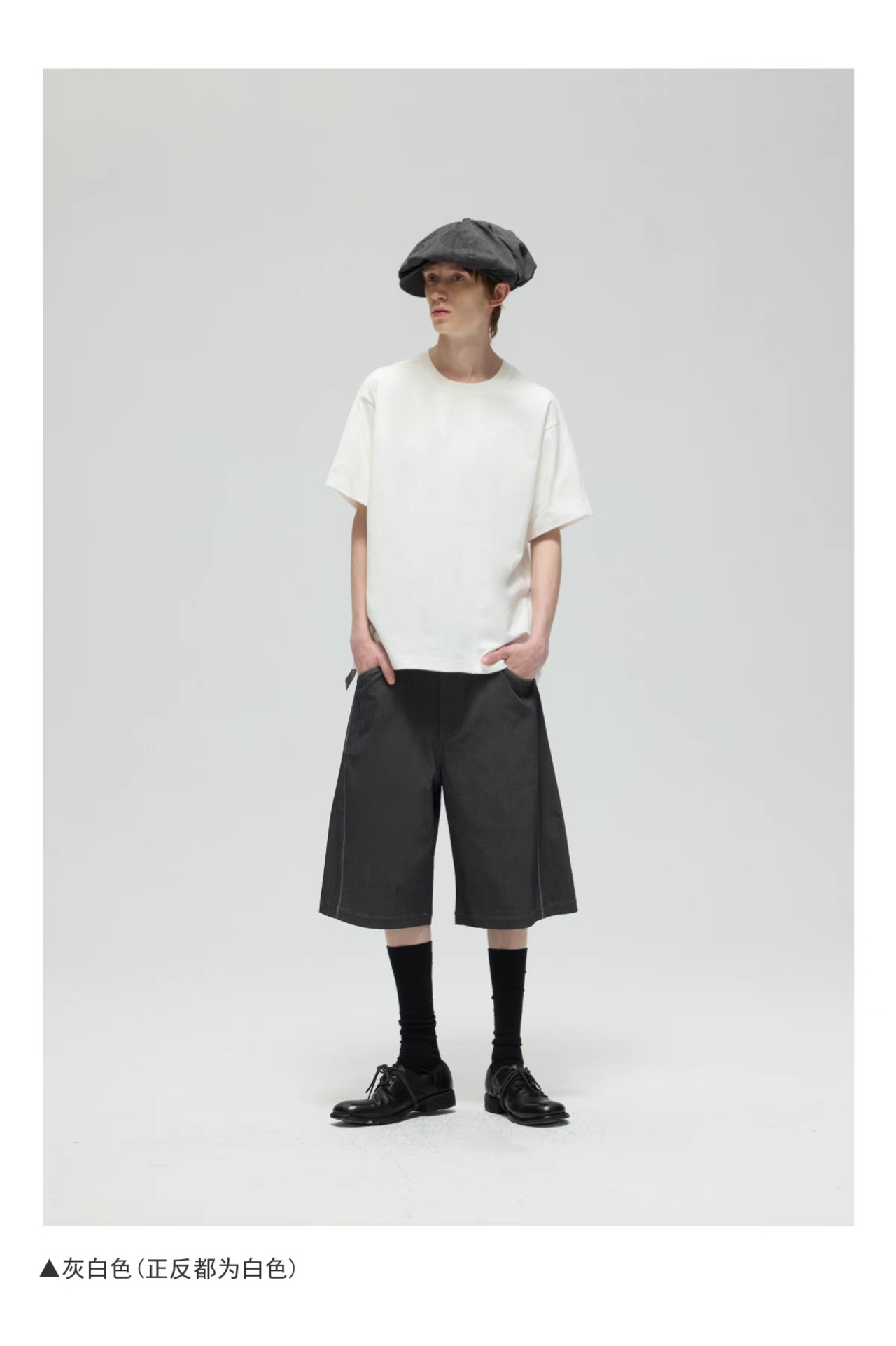 DECESOLO 25SS ポジティブ&ネガティブ ツーカラープロセスTシャツ