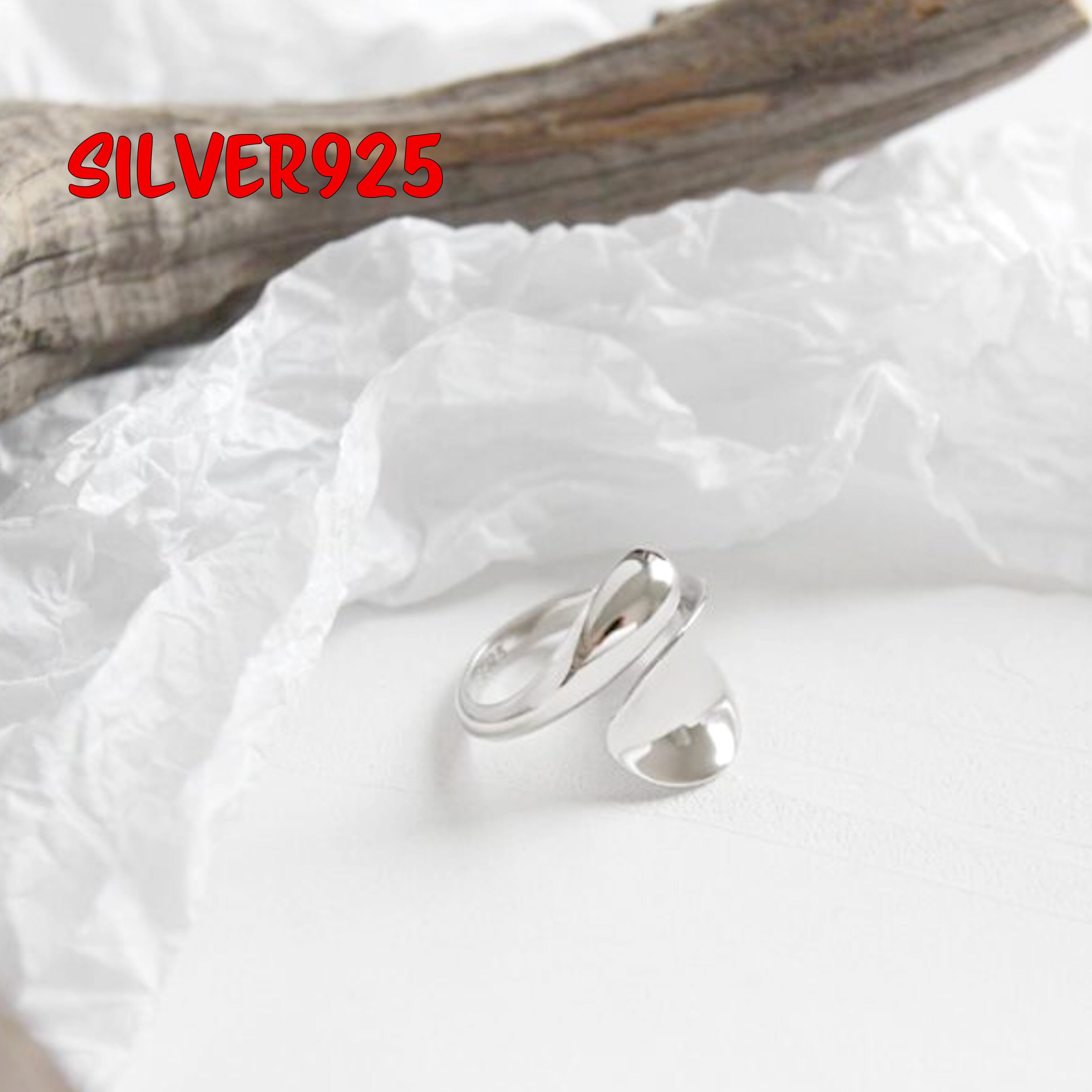 送料無料】【SR01】シルバー925 デザインリング S925 フリーサイズ