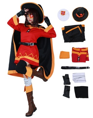 【数量限り】Miccostumes 女性 魔女 コスプレ コスチューム 戦闘服 セット 帽子付き 人気 (L)
