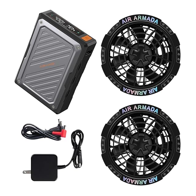 43Vファンバッテリーセット 2025年世界最大級 空調作業服用ファン