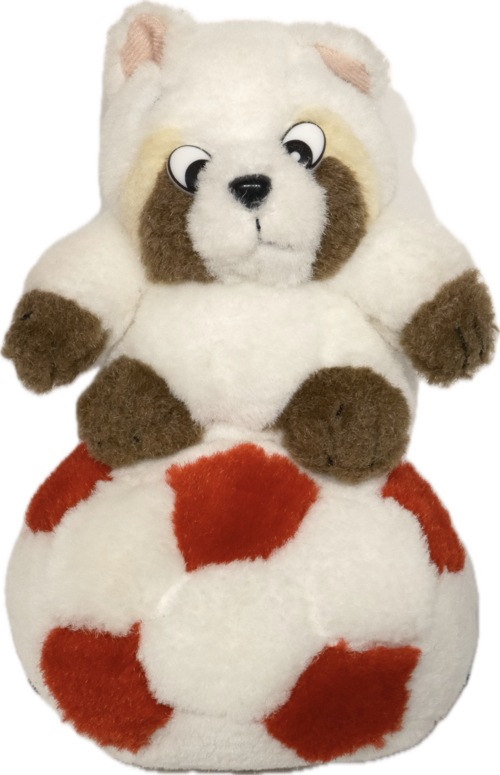 Old Stuffed Toy: Soccer raccoon