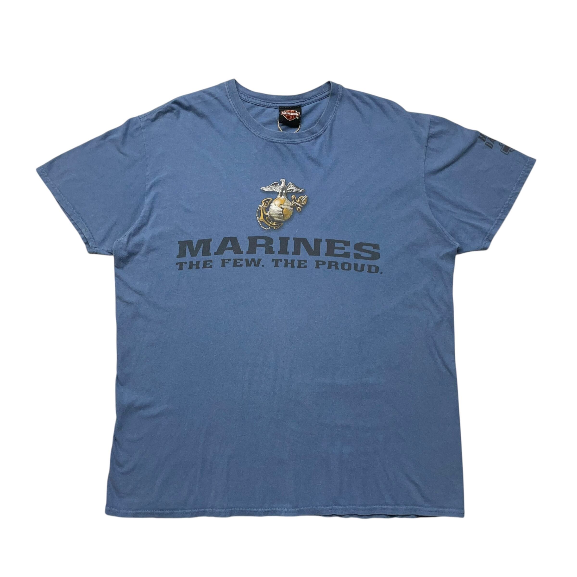 《L》Harley-Davidson ハーレーダビッドソン Tシャツ ライトブルー 両面プリント no.6589