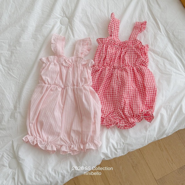 【6/18〆予約】<ninibello> bebe Picnic overalls