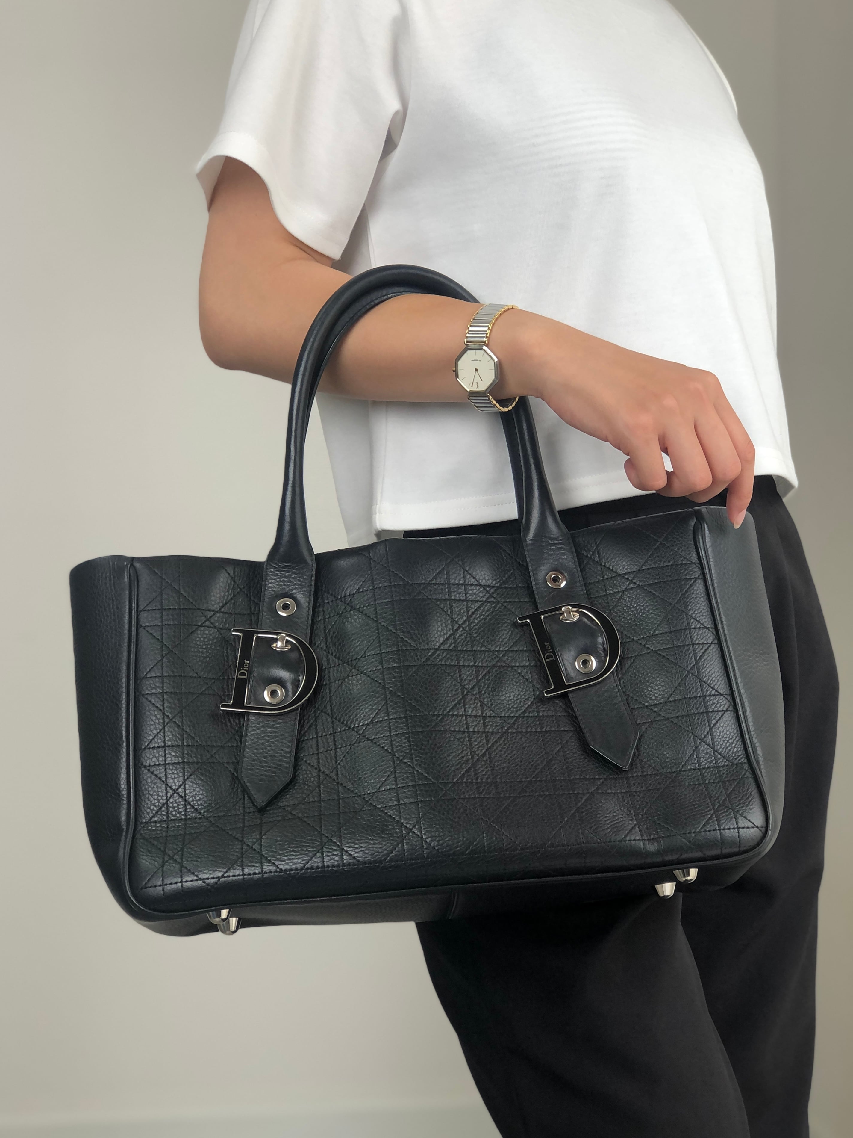 Christian Dior クリスチャン ディオール トートバッグ ブラック D