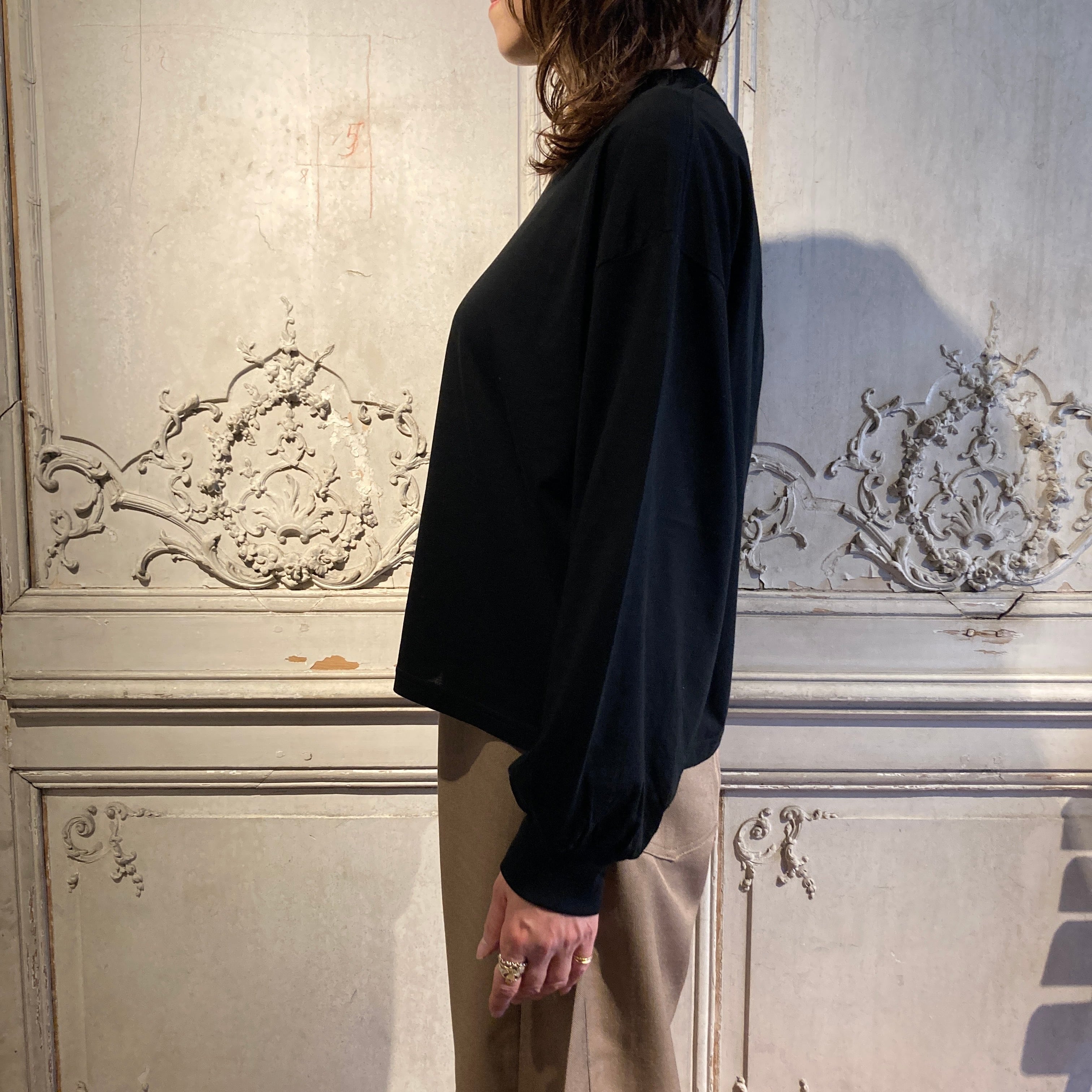 HYKE【ハイク】SHEER LONG-SLV TEE (12434) | glamour online