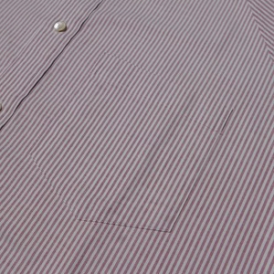 ( RED ) RAGLAN SLEEVE OXFORD STRIPE SHIRT