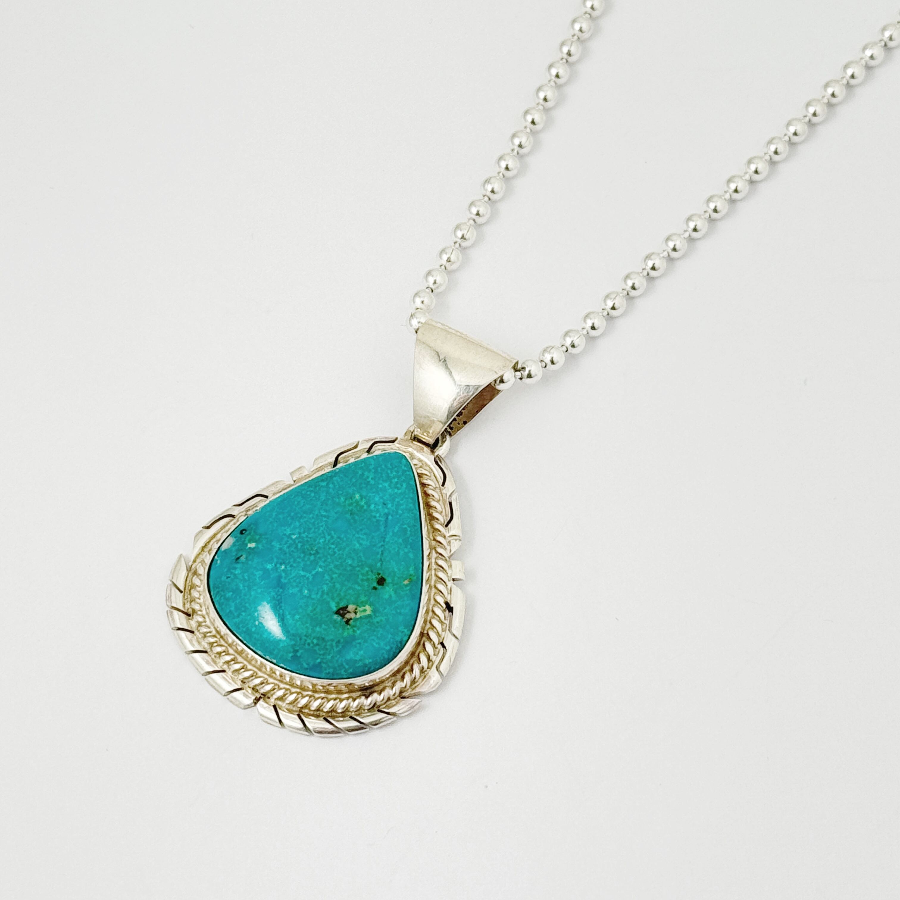 Indian Jewelry 》PEGGY SKEETS キングマン ターコイズ ドロップ
