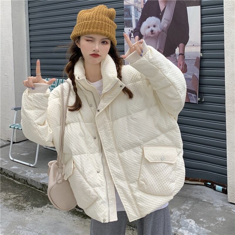 スタンドカラーカラーベルベットジャケット レディースウィンタールーズ コットン 冬物 萌量不足46839211792