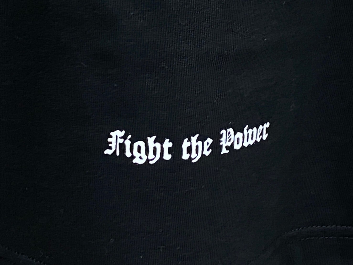 APPLEBUM ZOZO LIMITED FIGHT THE POWER S/S TEE BLACK MEDIUM APPLEBUM ZOZO LIMITED FIGHT THE POWER S/S TEE BLACK MEDIUM