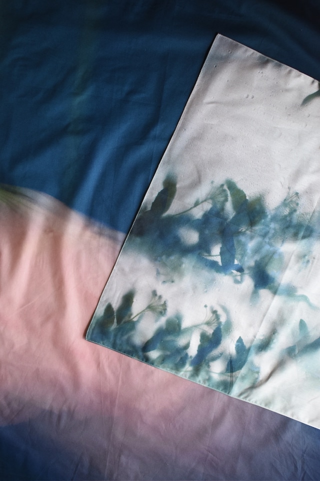 rūpa print fabric furoshiki  90×90 "All living things have meaning "