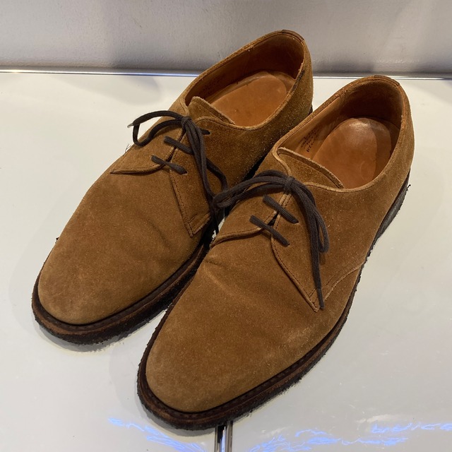 Ｃhurch's SUEDE PLANE-TOE SHOES