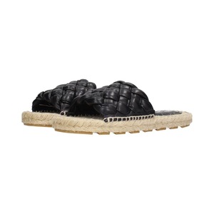 BOTTEGA VENETA ボッテガヴェネタ レディース スライドサンダル レザー ブラック