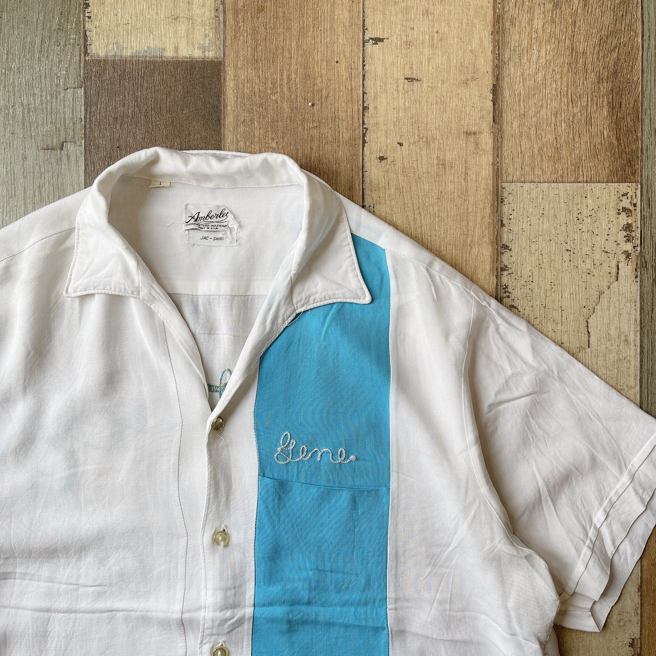 50s 開襟 ボーリングシャツ レーヨン USA製 | used&vintage clothing