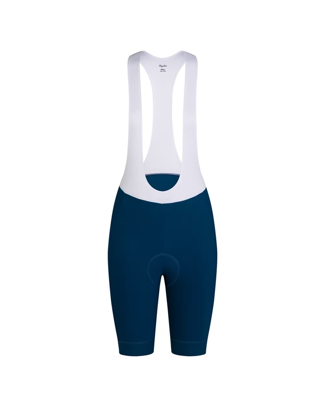 RAPHA WOMEN'S CORE BIB SHORTS JEWELLED BLUE/WHITE XS