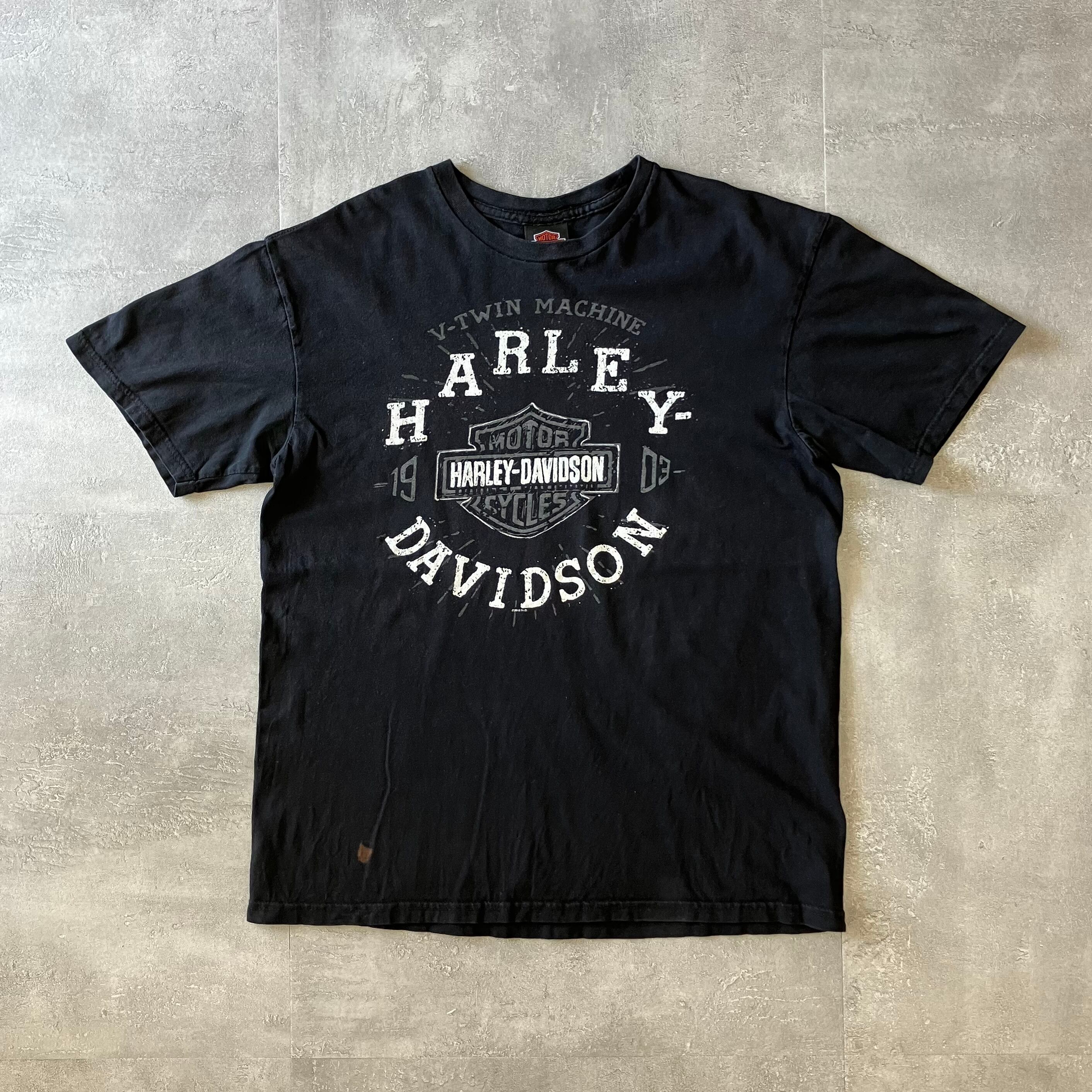 Harley-Davidson 両面プリントTee ブラック L No.2228