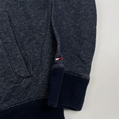TOMMY HILFIGER トミーヒルフィガー 両胸ポケット ダブルジップ スウェット ジャケット サイズ L /メンズ/ネイビー