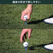 Tabata(タバタ) ゴルフ プラスリム ショートティー 40mm プラスチックティー スリムティー ショート 18本入 GV1418 S ホワイト、ブルー、イエロー、ピンク