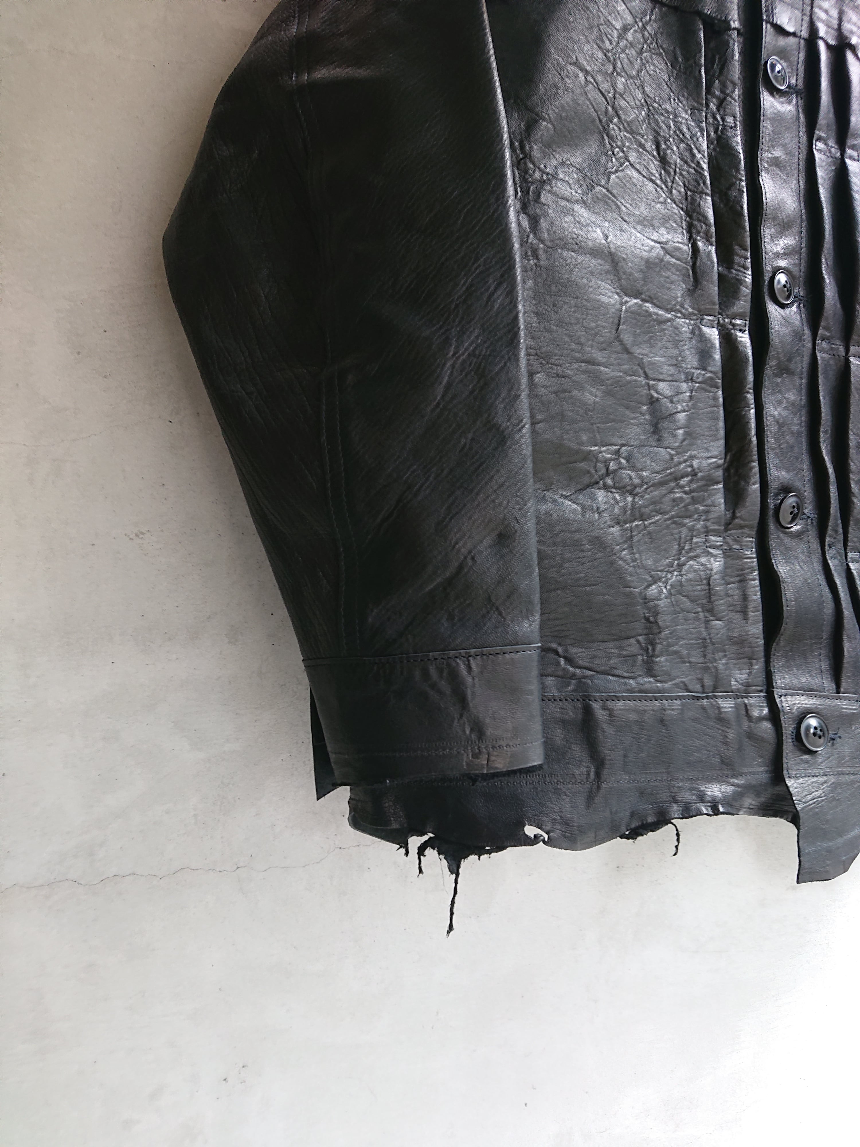 GOODKARMA DEVELOPMENT. Leather Blouse 