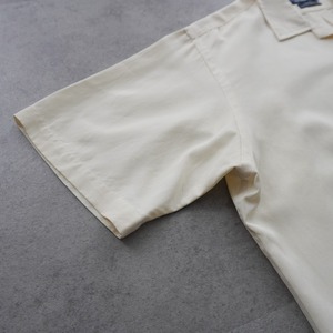 Polo by Ralph Lauren "CALDWELL" open collar shirt Silk Cotton [L] 古着
