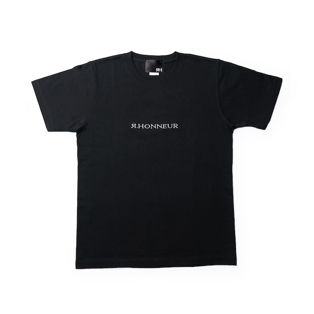 TシャツBLACK LOGO WHITE-unisex-