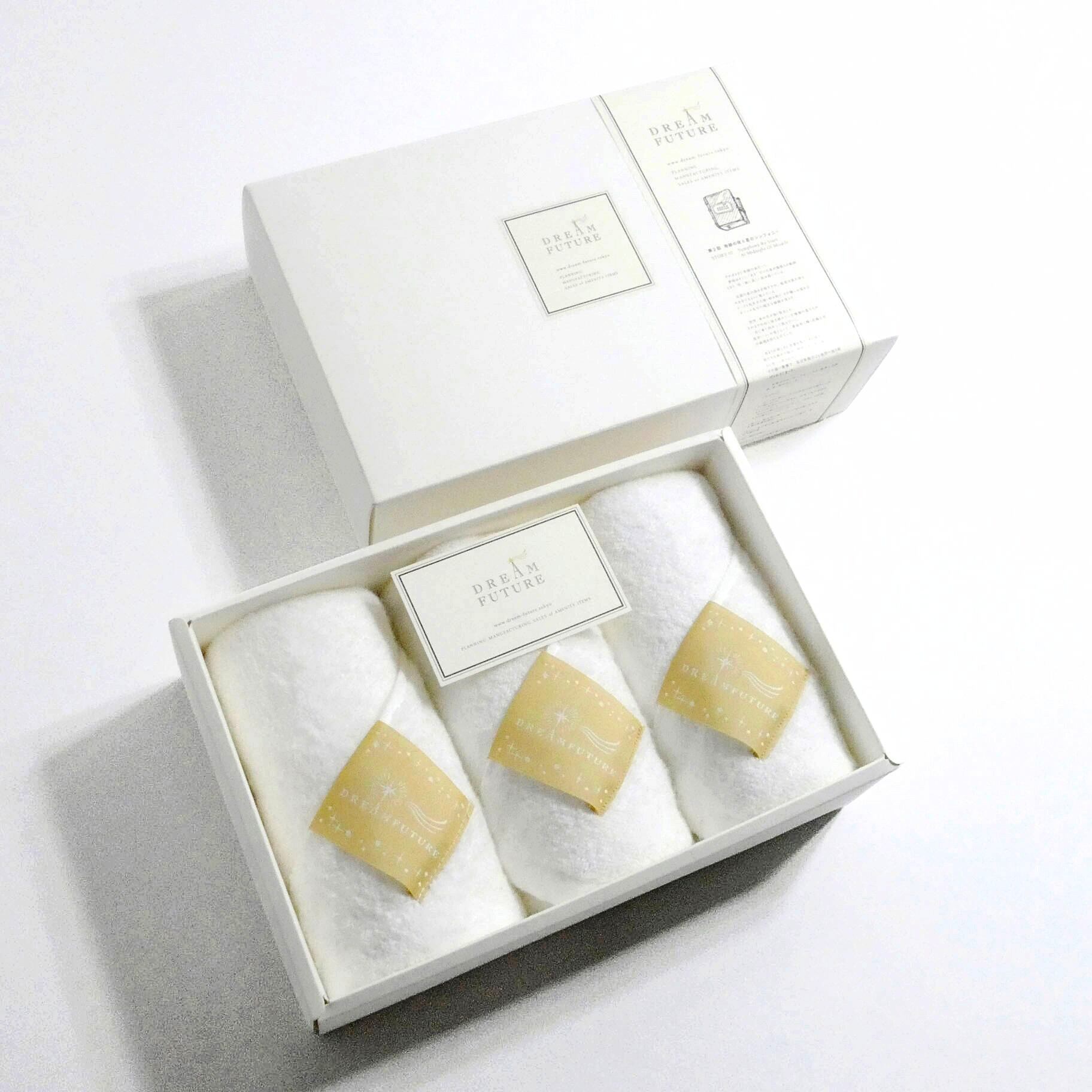 Star Face Towel 3枚SET Star White(純白のやすらぎ)/ Star White(純白のやすらぎ)/ Star White(純白のやすらぎ)