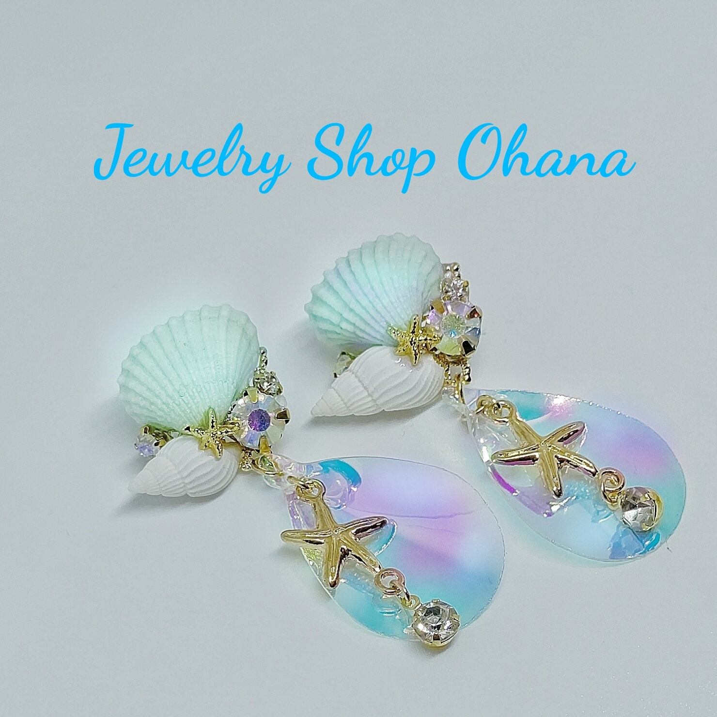 オーロラ貝殻ピアス | Jewelry Shop ohana ジュエリーショップオハナ powered by BASE