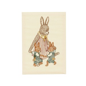 【3営業日以内に発送】CORAL&TUSK：Mama Rabbit and Bunnies Card うさぎの母と子グリーティングカード (コーラル・アンド・タスク)