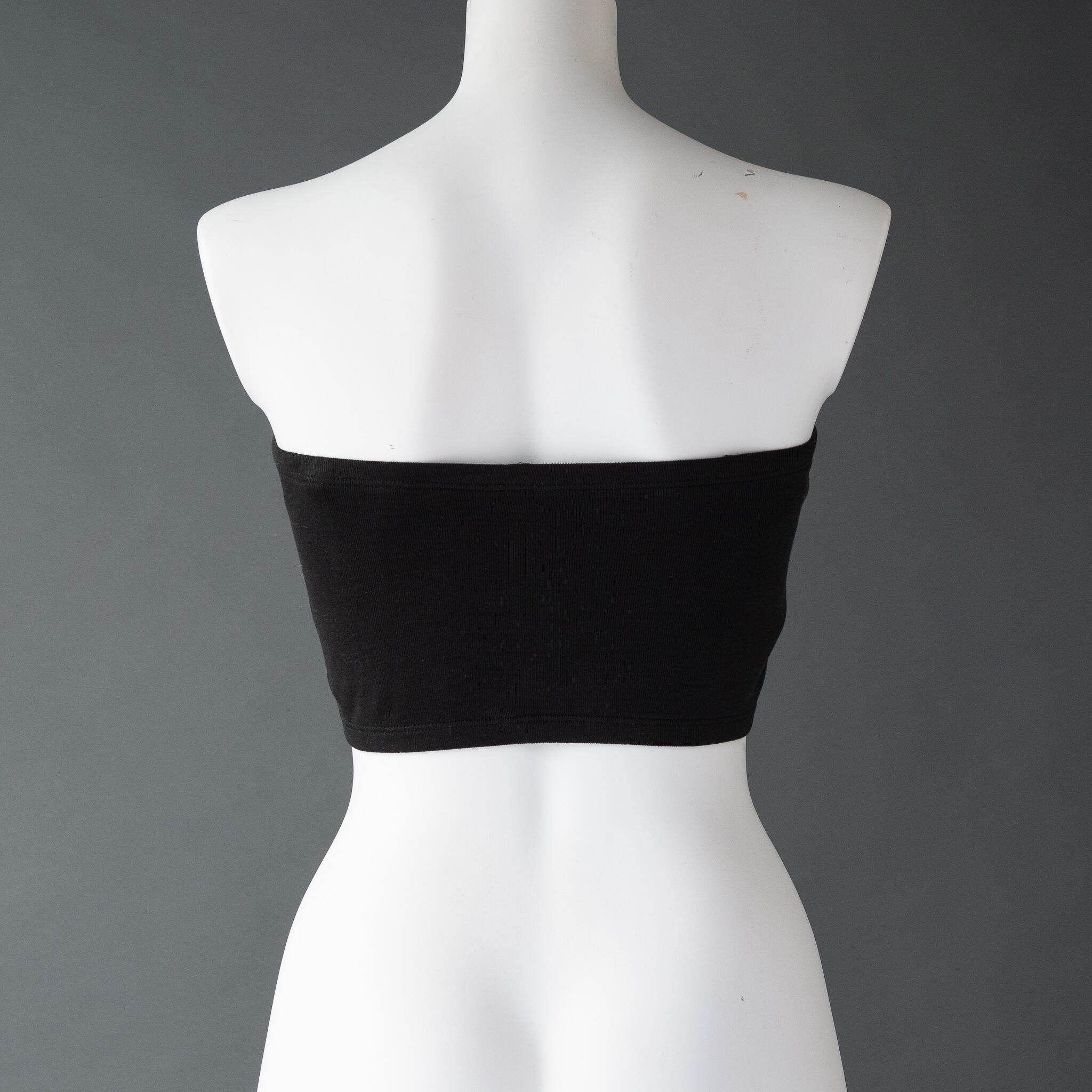 Silk Knit Tube Top Black | Nu Life in silk