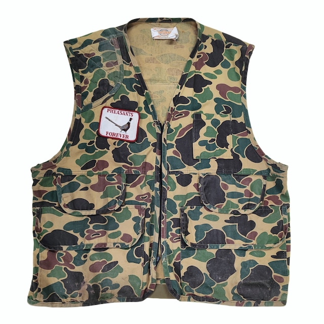 ~80's SAFTBAK HUNTING CAMO VEST【DW478】