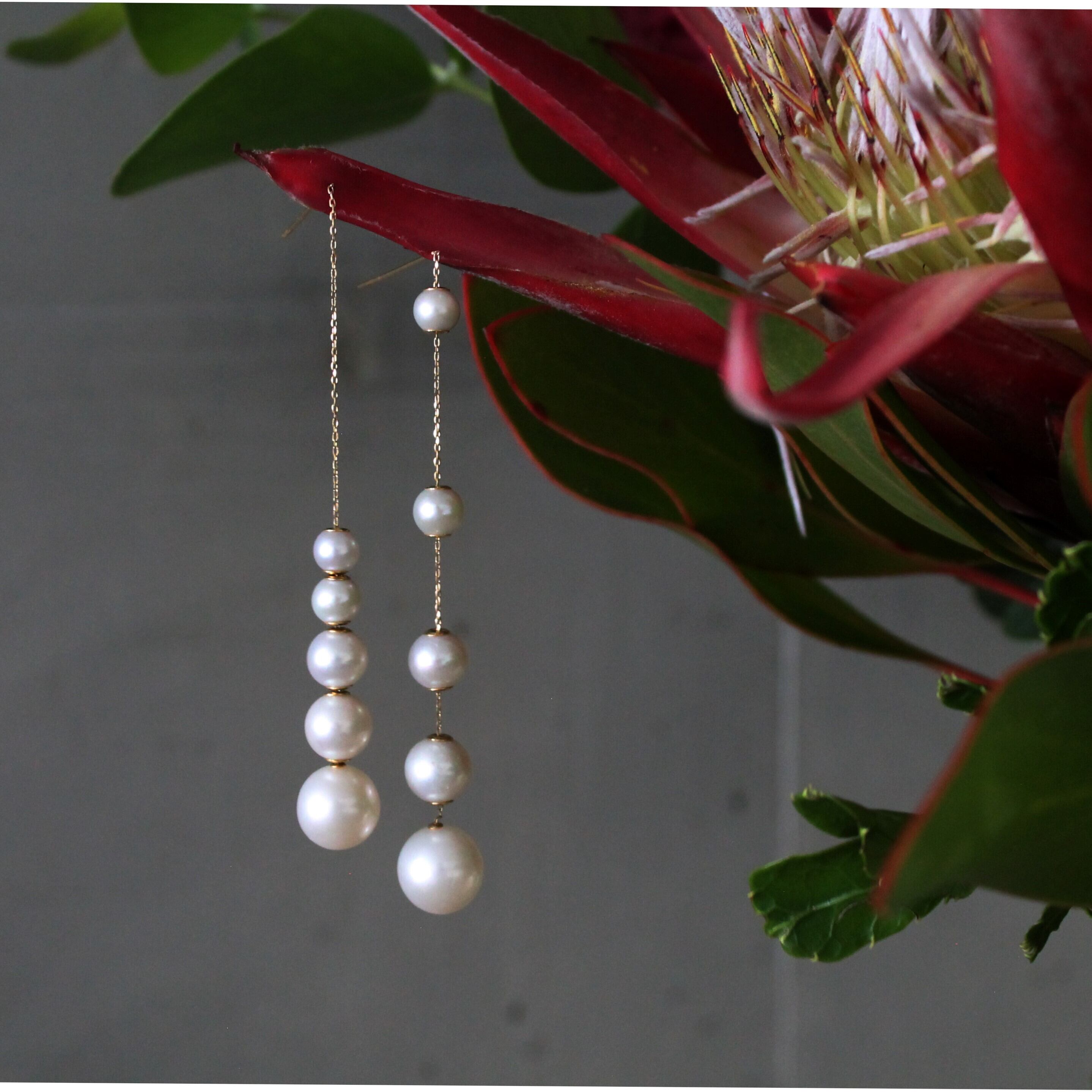 baroque] K10 バロックパール 1粒 ドロップピアス (S) | GRAVITAS JEWELRY