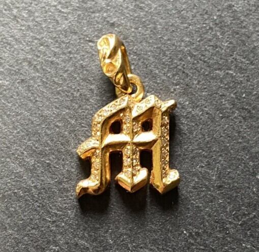 CHROME HEARTS クロムハーツ 22K アルファベット チャーム イニシャル