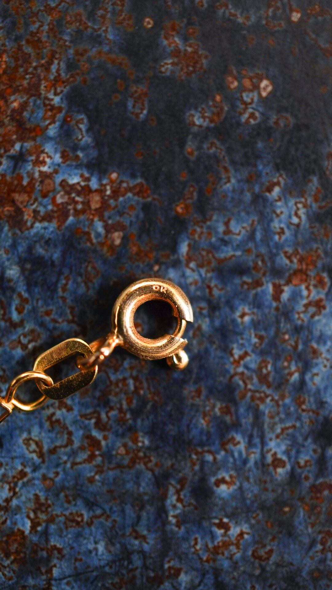 【イタリア製】 オールド ペーパークリップチェーンブレスレット 9K イタリア製】 オールド ペーパークリップチェーンブレスレット 9K