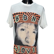 【BON JOVI】ボン・ジョヴィ "ROCKS THE EARTH TOUR" 1989年コピーライト 80's Vintage Tシャツ