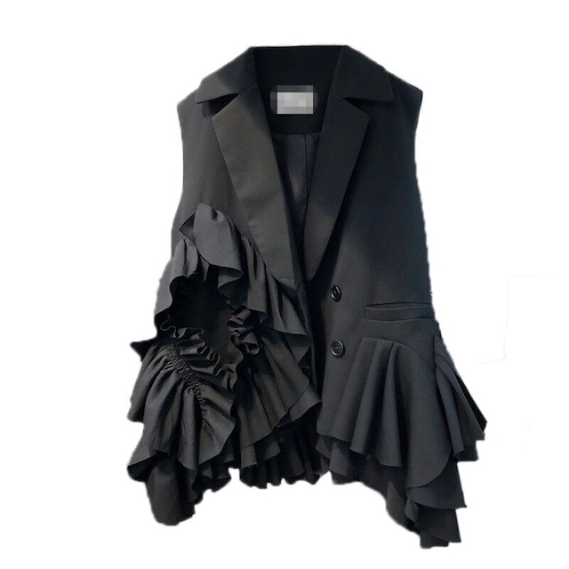 frill decorative vest<j1353>