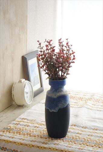 西ドイツ製 ヴィンテージ Scheurich窯 陶器の花瓶 Fat Lava 花器