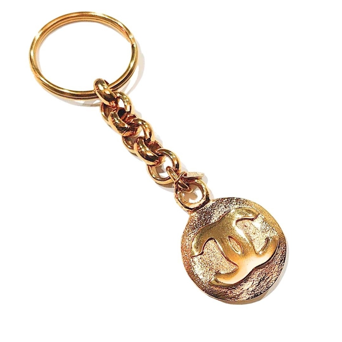CHANEL シャネル キーホルダー チャーム ココマーク ゴールド オールド  