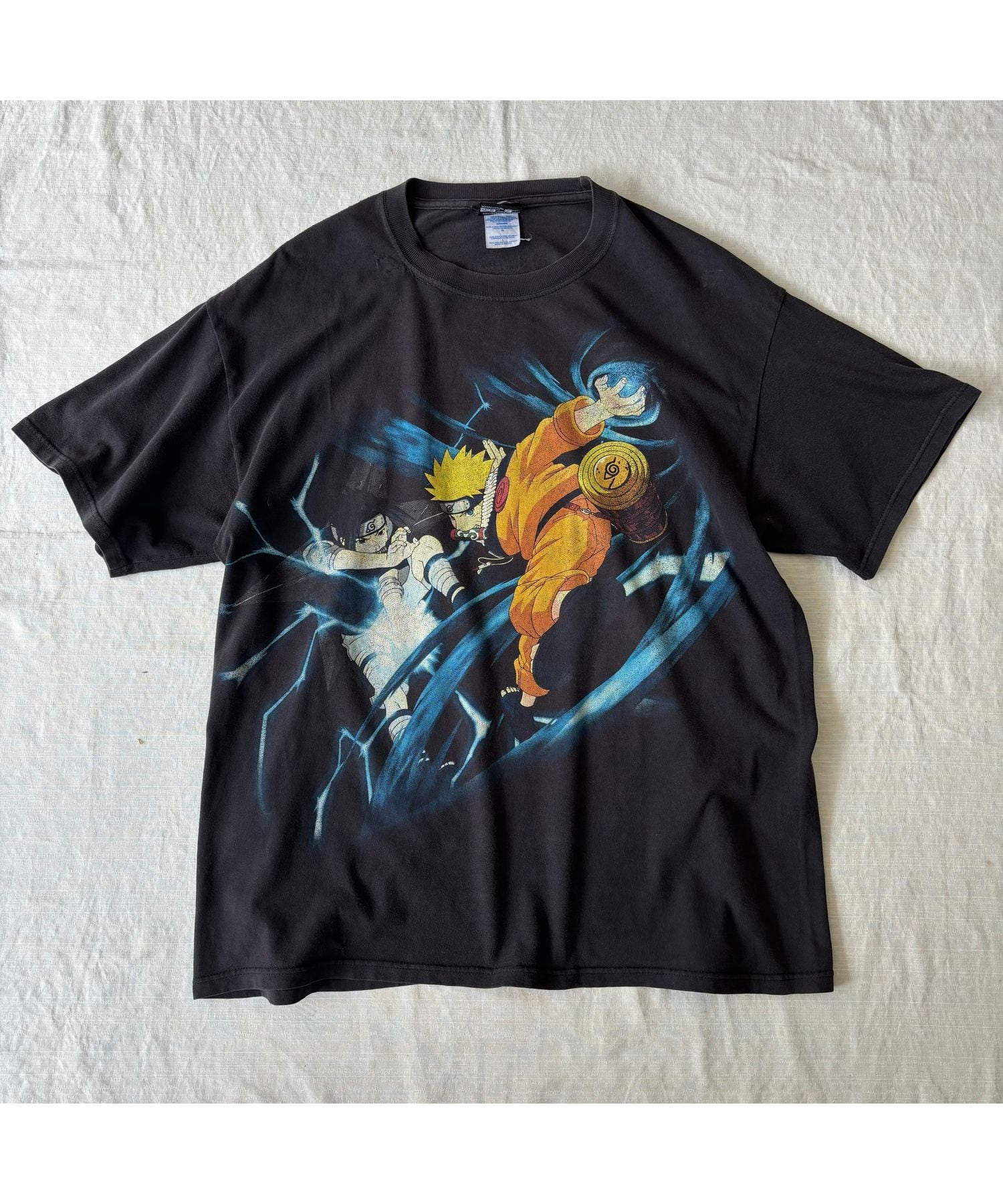 00's NARUTO/ナルト 半袖プリントTシャツ アニメTシャツ キャラT 古着