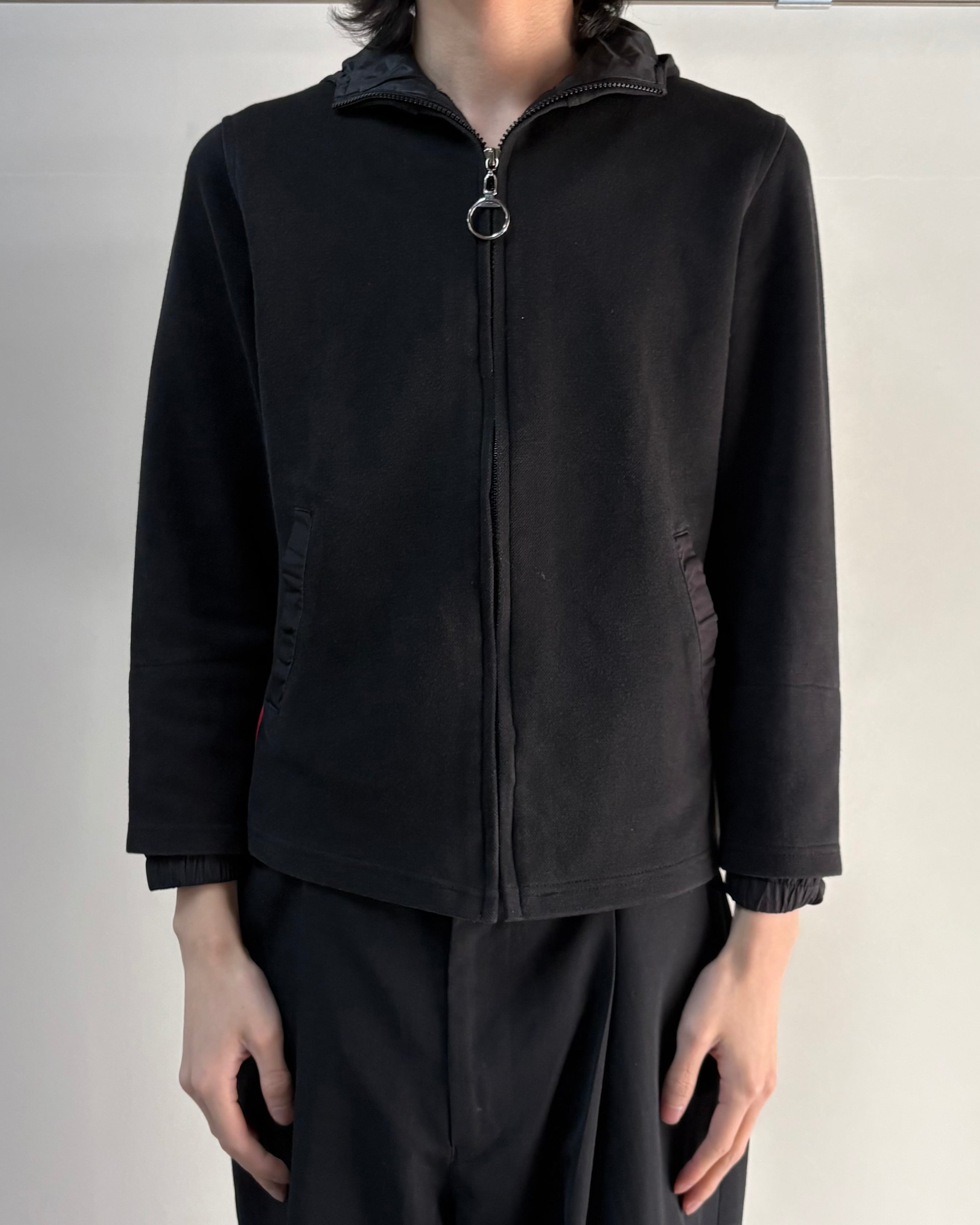 PRADA SPORTSホワイト ジップアップジャケット PRADA SPORT】nylon switching zip up hoodie | blendmarket