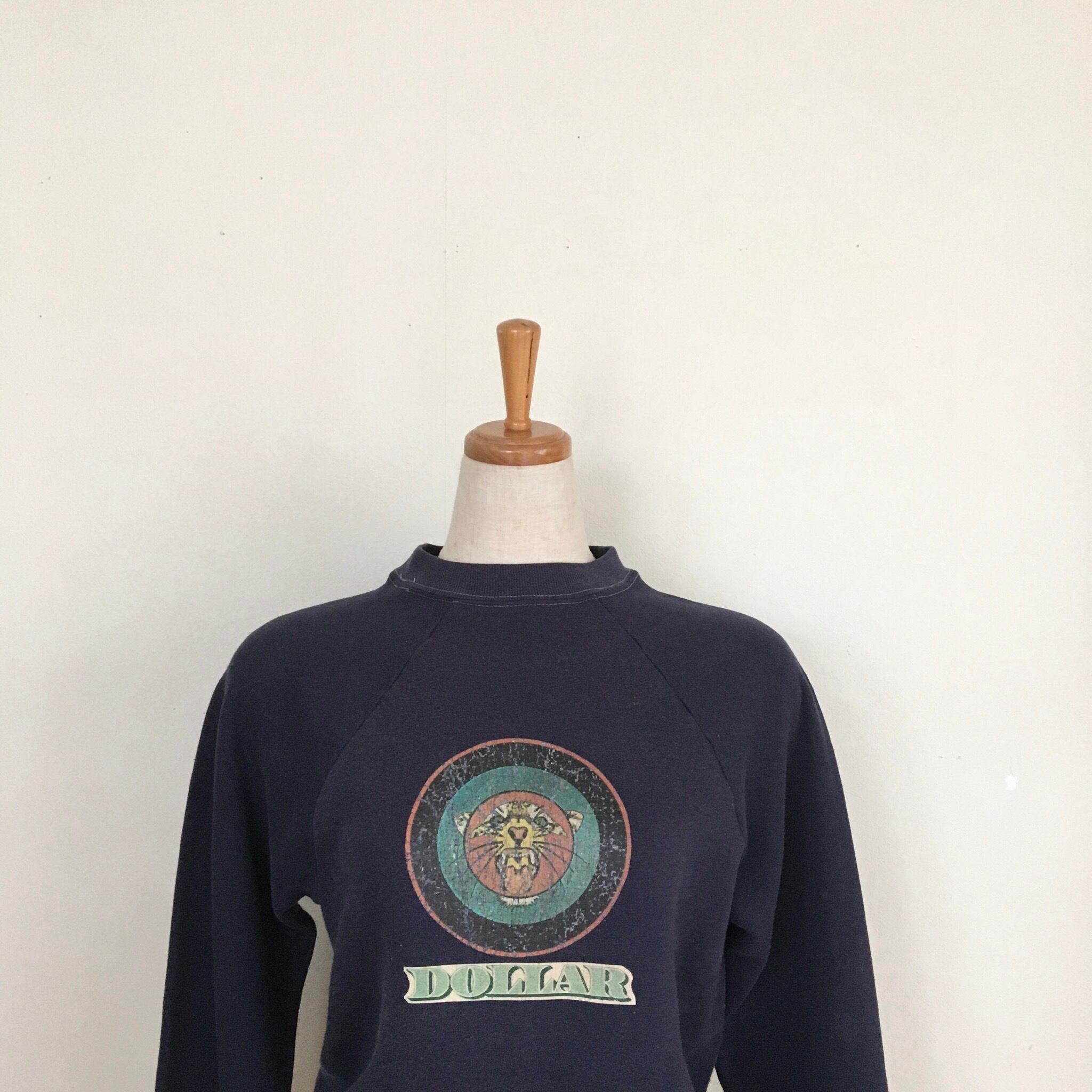 80s sports wear jaguar print sweat