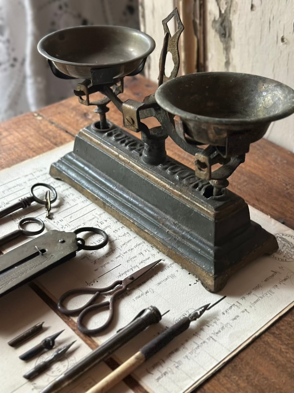 二皿天秤 バランススケール 秤 | Brocante de La Cocotte （フランス
