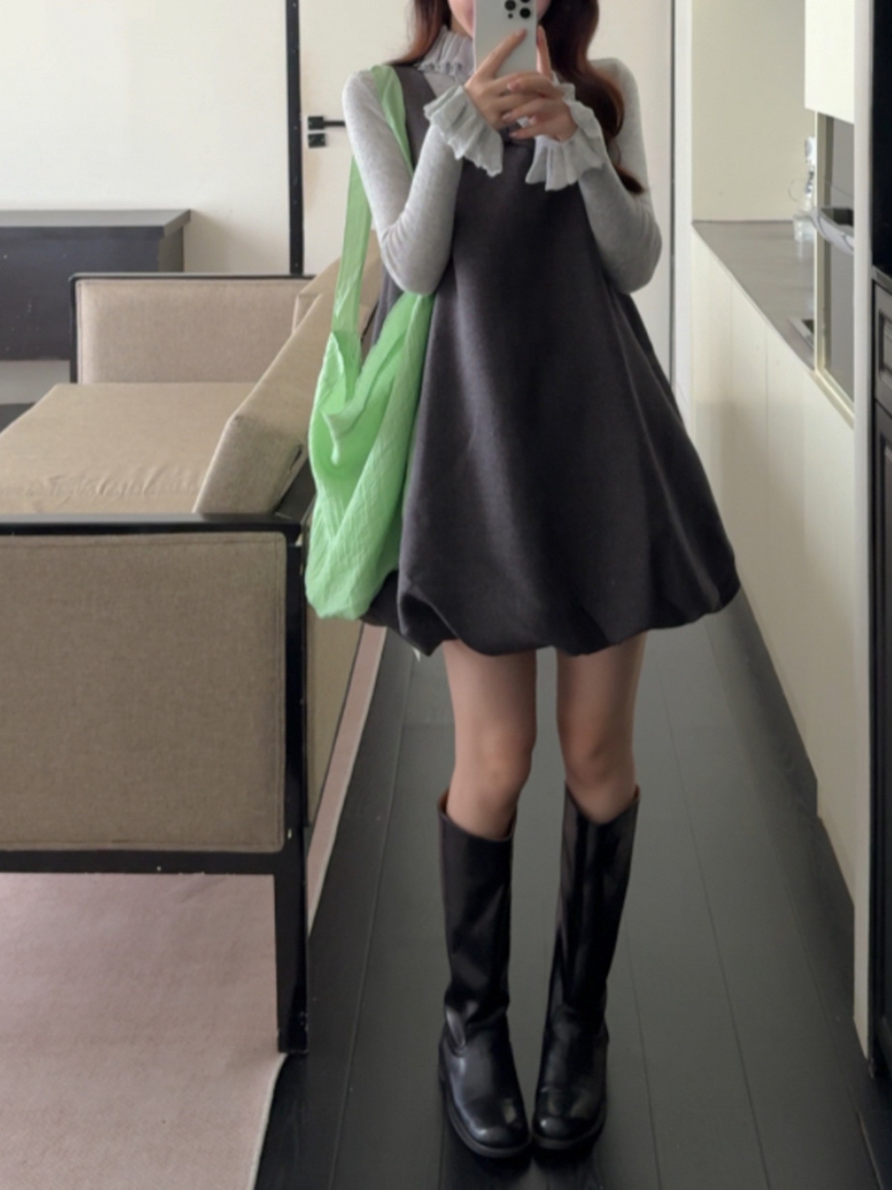 フリルタートルネック LK1760