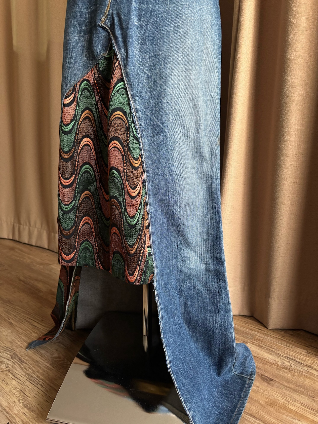 docking design remake denim skirt-4495-1