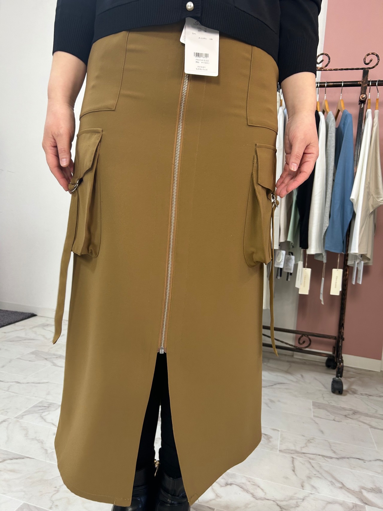 NUS フロントジップカーゴスカート36511